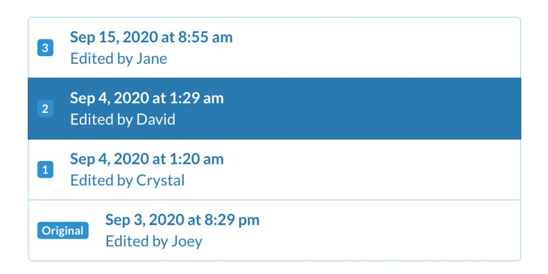 File event tracking